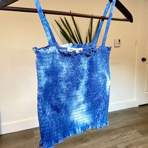 Blue Tie Dye Tank Top